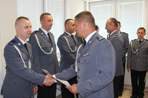 wręczanie aktów mianowania przez Komendanta Wojewódzkiego Policji